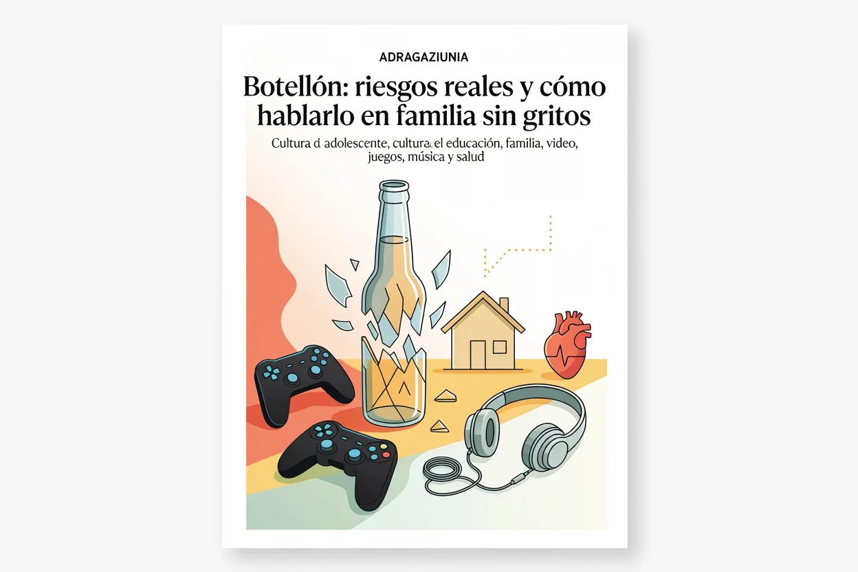 Botellón: riesgos reales y cómo hablarlo en familia sin gritos
